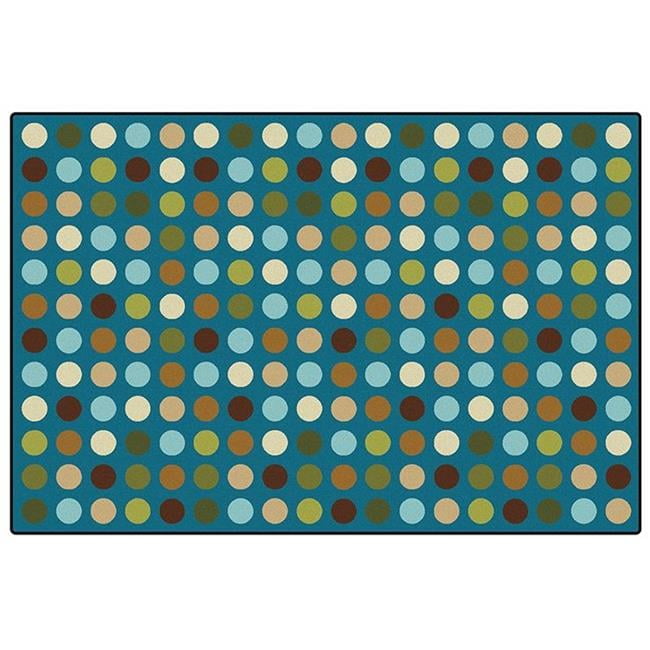Teal Blue 6' x 9' Tufted Rectangular Kids' Rug