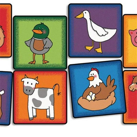 6 x 9 ft. Rectangle Farm Animal Seating Rug