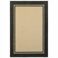 thumbnail image 1 of 6 x 9 ft. Sand & Black Border Indoor & Outdoor Area Rug, 1 of 1