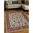 thumbnail image 1 of 6 x 9 ft. Vintage Hand Tufted Woolen Area Rug, Beige & Red, 1 of 1