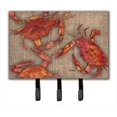 thumbnail image 1 of 6 x 9 in. Cooked Crabs on Faux Burlap Leash or Key Holder, 1 of 1