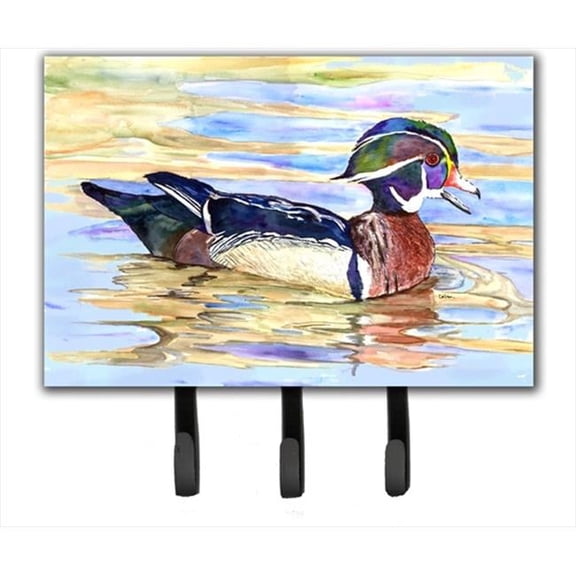6 x 9 in. Wood Duck Leash or Key Holder