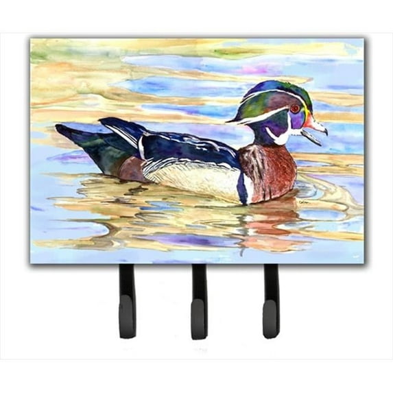 6 x 9 in. Wood Duck Leash or Key Holder