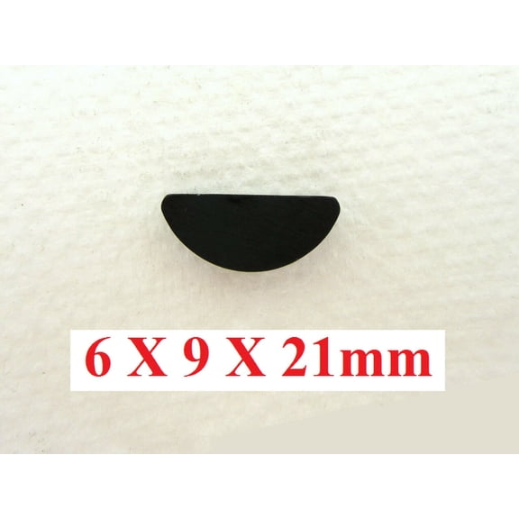 6 x 9 x 21mm Woodruff Key Half Circle Moon Shaped