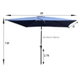 thumbnail image 1 of 6 x 9ft Patio Umbrella Outdoor Waterproof Umbrella with Crank and Push Button Tilt without flap for Garden Backyard Pool Swimming Pool Market, 1 of 5