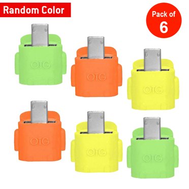 Yellow-Price 6-Inch Right Angle Micro USB OTG Cable For Android Tablets & Phones