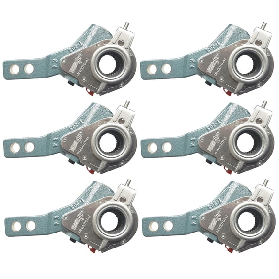 6 x Auto Slack Adjuster 1.5"x28 Spline 5.5"&6.5" Lever Replaces Haldex 400-10141