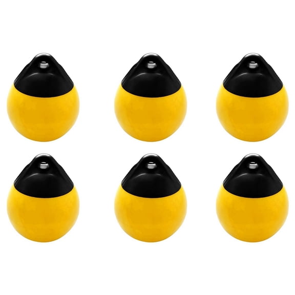 6 x Boat -Yellow & Black