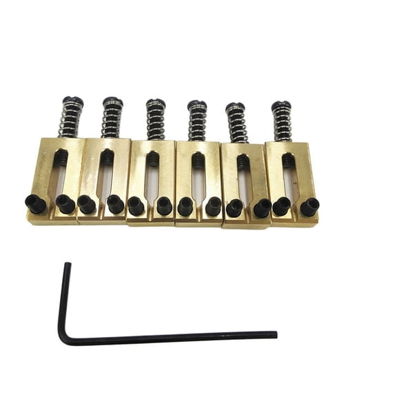 Electric Guitar Bridge Saddles Brass 10.5MM Tremolo Parts Electric Guitar Bridge String Saddle Guitar Parts
