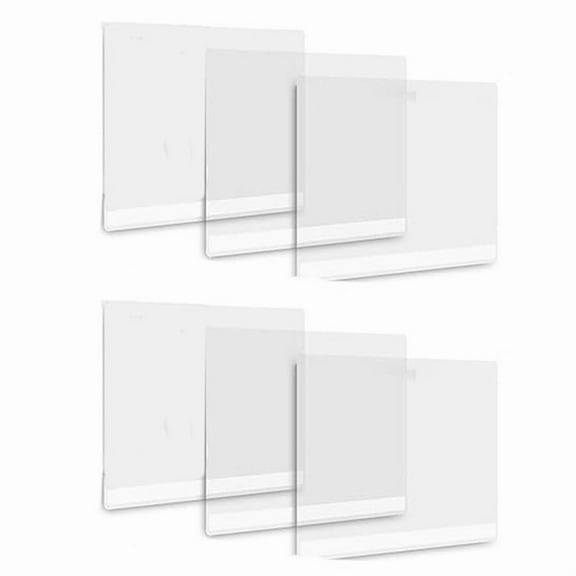 6 x Cat Litter Box Pee Shields 2 x Foam tape-Transparent