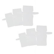 6 x Mesh Clear Canvas Sheets for Bag Embroidery Knit Purse Rectangle