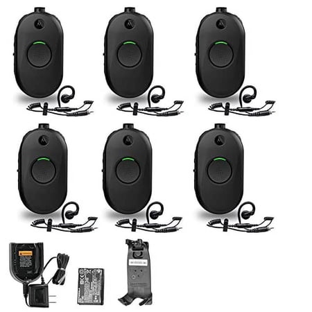6 x Motorola CLP1010e 1-Channel 2-Way UHF Business Radio (CLP1010E)