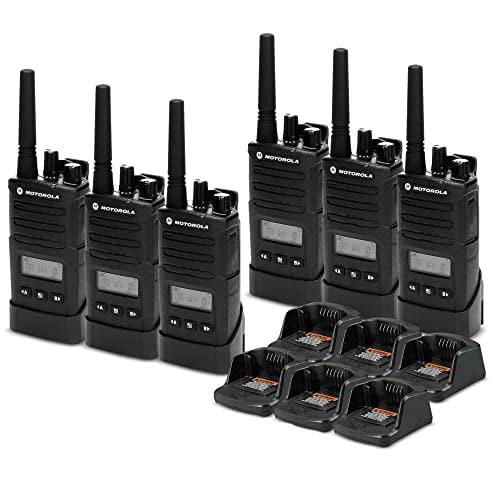 6 x Motorola RMU2080d On-Site 2-Way Business Radio with Display (RMU2080D) - 6 Pack Bundle