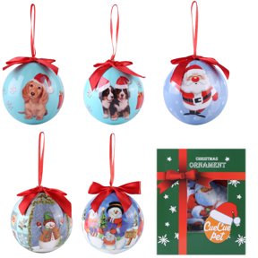 6 x Santa Clause Christmas Decorative Indoor Ornament Hanging Tree Bundle Set