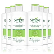 6 x Simple Kind to Skin Replenishing Rich Moisturiser 125ml