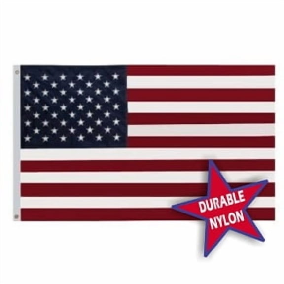 6'x10' DURAWAVEZ US FLAG NYLON CH&G