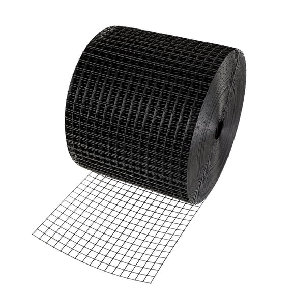 6"x100ft Solar Panel Bird Mesh Guard, 1/2" Wire Roll with 100 Stainless Steel Fasteners, Rust-proof PVC Coating  Critter Deterrent for Panels