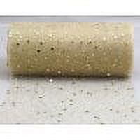 6"x12 Yd Glitter Tulle-Gold