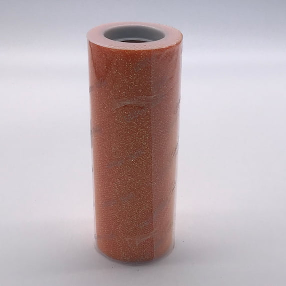 6"x15 Yd Glitter Tulle Ribbon-Orange