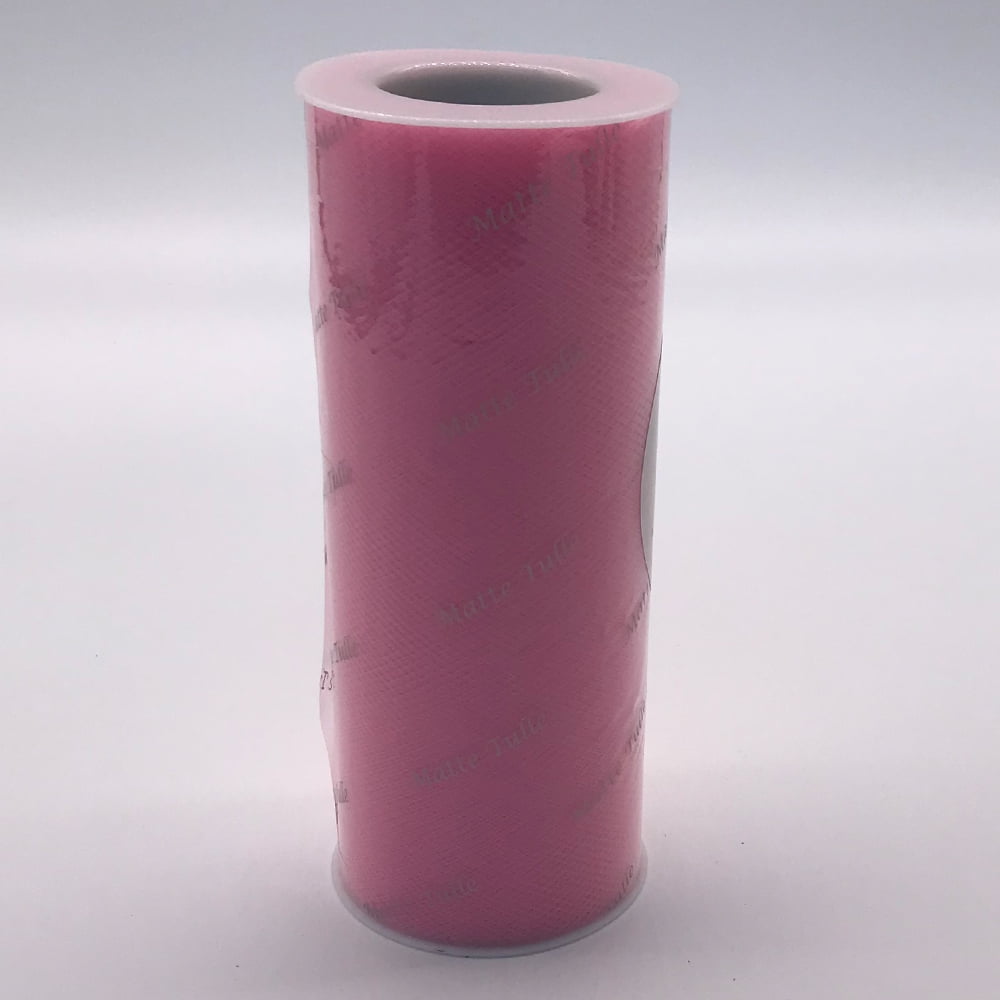 6"x31.25 Yd Matte Tulle-Medium Pink