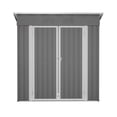 thumbnail image 1 of 6'x4' Heavy-Duty Metal Shed, Lockable Door & Floor Frame - Outdoor Storage for Garden Tools, Weatherproof, 1 of 24