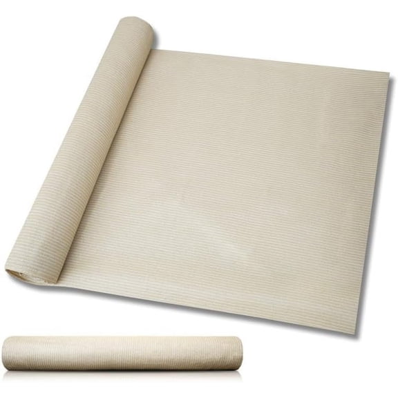 6'x50' Sun Shade Fabric Roll Shade Cloth Cover Wind Screen UV Block for Outdoor Pergola Patio Backyard Garden Greenhouse, Beige$$Garden & Patio