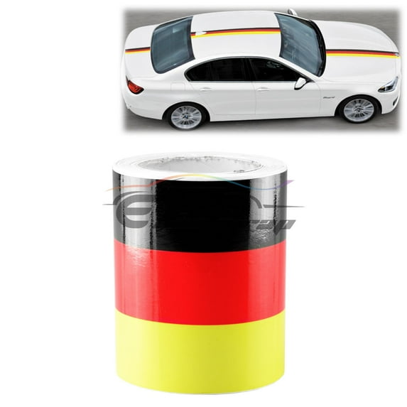 6"x59" Germany Flag Stripe Decal Stickers For Audi BMW Mercedes MINI Porsche VW