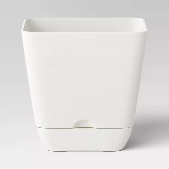 6"x6" Square Plant Pots, Indoor Outdoor Use, Durable Planter Pots for Garden Flower and Vegetable Growing