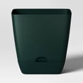 thumbnail image 1 of 6"x6" Square Plastic Planter Pot, Indoor Outdoor Decorative Plant Container for Succulents, Herbs, Flowers, Home Patio Garden, 1 of 4