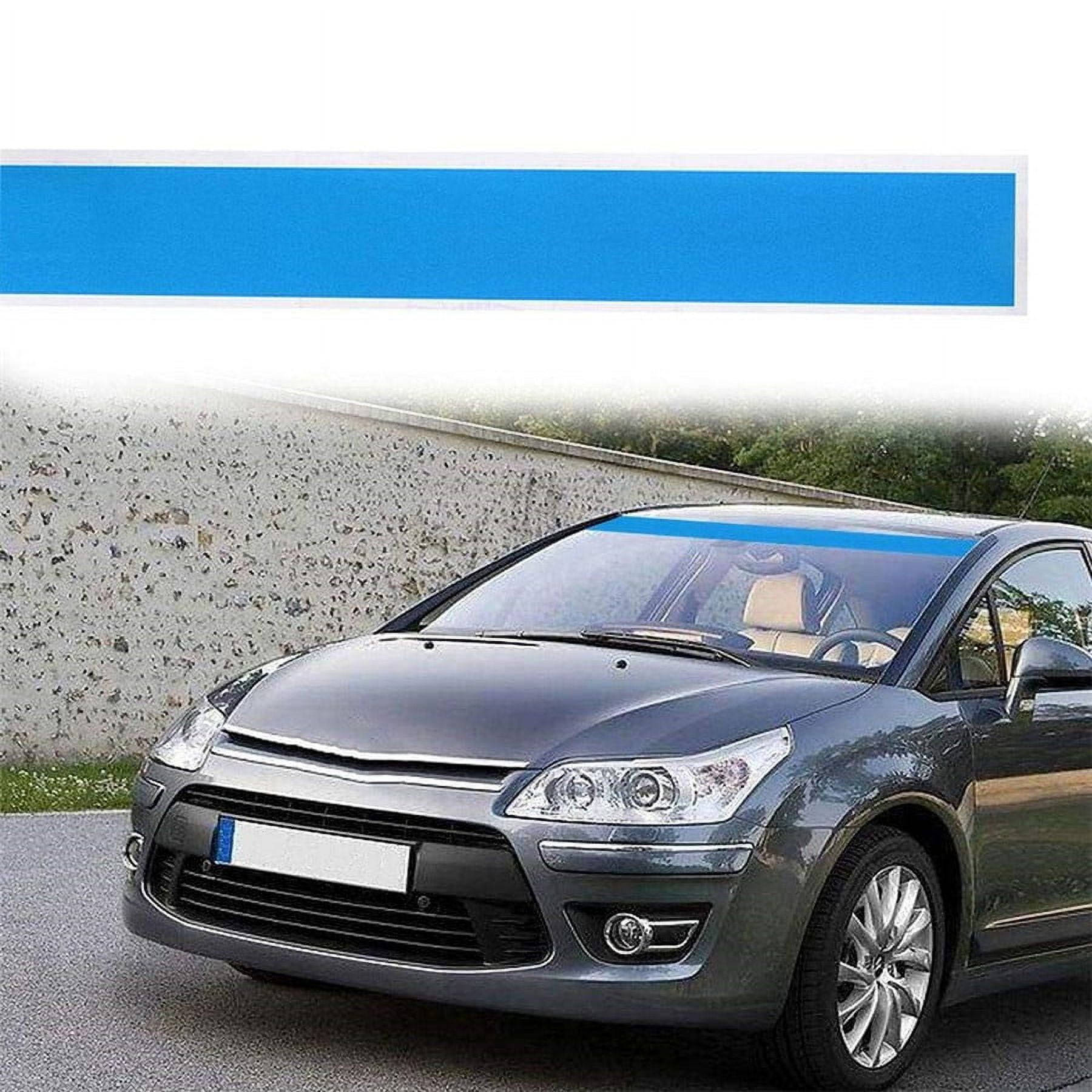 6"x60" Glossy Blue Reflective Vinyl Decal Strip Sun Visors Window Visor