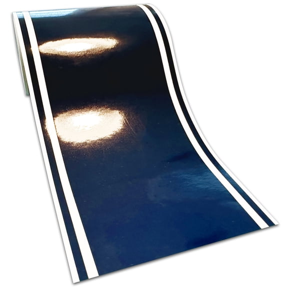 6"x72" Deep Navy Blue Vinyl Racing Stripes Car Boat Trailer Sticker Pinstripes