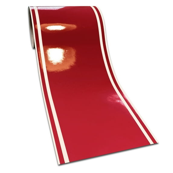 6"x72" Red Glossy Vinyl Racing Stripes Car Boat Trailer Sticker Pinstripes