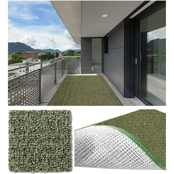 6'x8' Clay Pot - Indoor Outdoor Area Rug Carpet Runners with a Premium Fabric Finished Edges