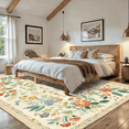 thumbnail image 1 of CHITOOMA 6'x9' Boho Area Rugs for Living Room, Machine Washable Stain Resistant Non-Shed Carpet, Floral Area Rug with Non-Slip Backing for Bedroom, Dining Room, Dorm, Office, 1 of 6