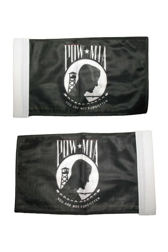 6"x9" 6x9 Pow Mia Nylon Boat Motorcycle Car Double Sided Flag Banner Sleeve
