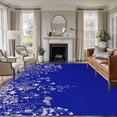 thumbnail image 1 of 6'x9' Area Rugs, Blue Botanical Indoor Outdoor Area Rug for Living Room Bedroom, Farmhouse Spring Summer Flower Washable Bathroom Rugs Kitchen Floor Carpet Mats Home Decor Aesthetic, 1 of 8