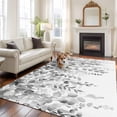 thumbnail image 1 of 6'x9' Area Rugs, Eucalyptus Grey Indoor Outdoor Area Rug for Living Room Bedroom, Farmhouse Leaves Summer Spring Leaf Washable Bathroom Rugs Kitchen Floor Carpet Mats Home Decor Aesthetic, 1 of 8