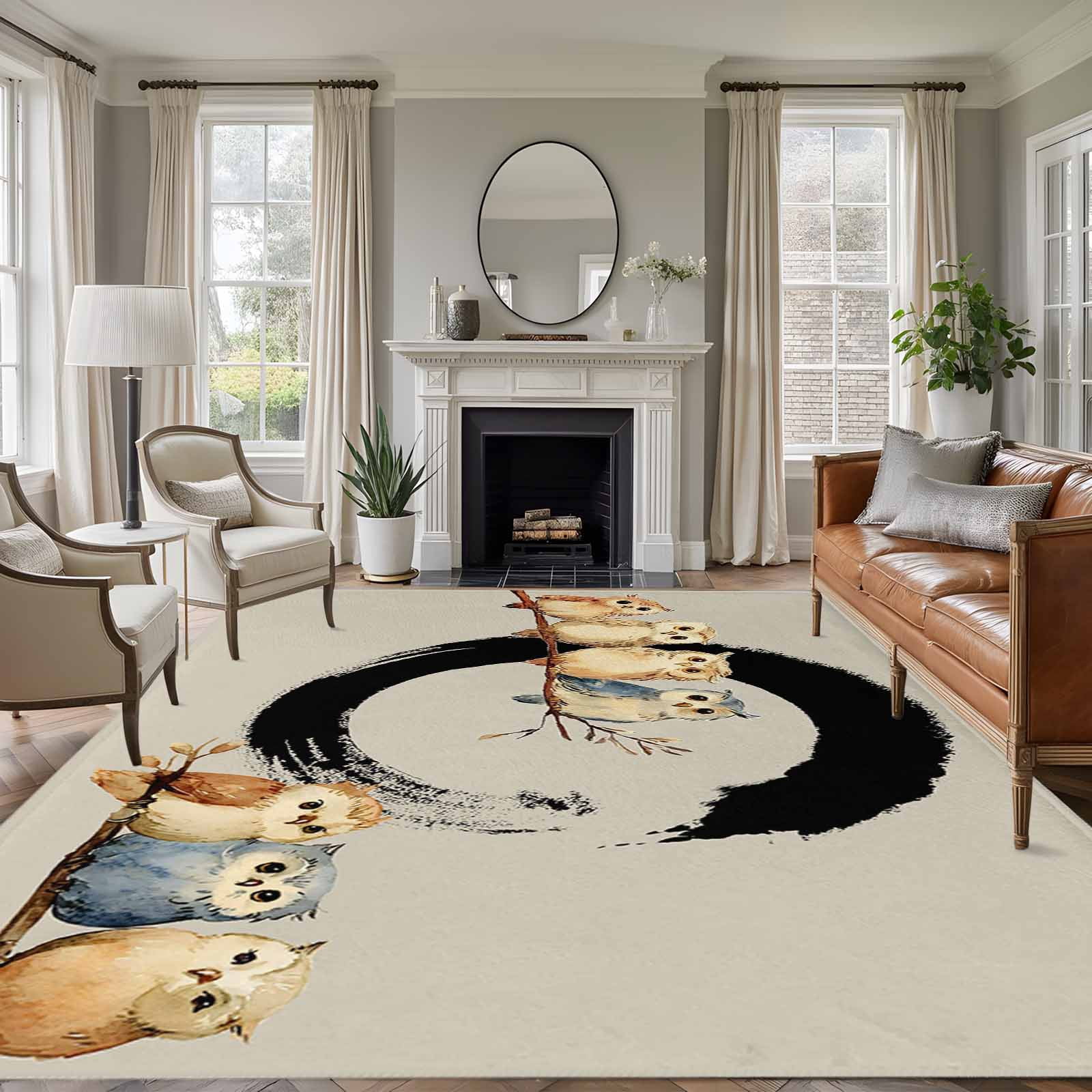 6'x9' Area Rugs, Japanese Style Indoor Outdoor Area Rug for Living Room ...