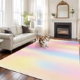 thumbnail image 1 of 6'x9' Area Rugs, Pink Purple Indoor Outdoor Area Rug for Living Room Bedroom, Modern Colorful Ombre Abstract Tie Dye Art Washable Bathroom Rugs Kitchen Floor Carpet Mats Home Decor Aesthetic, 1 of 8