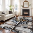 thumbnail image 1 of 6'x9' Area Rugs, Retro Coastal Indoor Outdoor Area Rug for Living Room Bedroom, Nautical Ocean Compass Summer Beach Washable Bathroom Rugs Kitchen Floor Carpet Mats Home Decor Aesthetic, 1 of 8