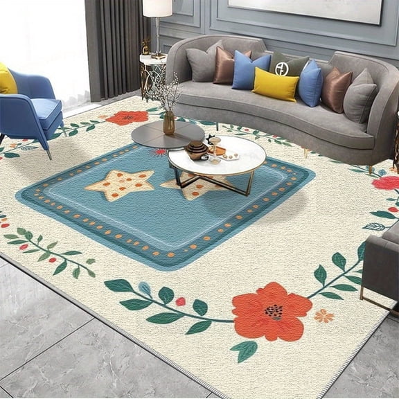 6'x9' Carpet Party Decorations Small Carpet For Bedroom Area Rug Thick High Traffic Area Rug Large Washable Area Rug