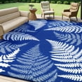 thumbnail image 1 of 8'x10' Outdoor Rugs for Patios, Yamaziot Patio Rug RV Mats, Waterproof Reversible Plastic Straw Camping Rug for Deck Porch Balcony Beach Tropical, 1 of 9