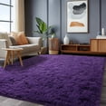 thumbnail image 1 of 6'x9' Soft Area Rug Indoor Modern Fluffy Carpet for Living Room Bedroom Carpet Home Decor Grape Purple, 1 of 8