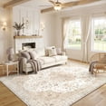 thumbnail image 1 of CHITOOMA 6'x9' Boho Area Rugs for Living Room, Machine Washable Stain Resistant Non-Shed Carpet, Floral Area Rug with Non-Slip Backing for Bedroom, Dining Room, Dorm, Office, 1 of 9
