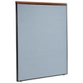 thumbnail image 1 of 60-1/4"W x 73-1/2"H Deluxe Office Partition Panel, Blue, 1 of 4