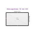 thumbnail image 1 of 60-120 Inch Portable 16:9 White Outdoor Home Projector Curtain Projection Screen, 1 of 7