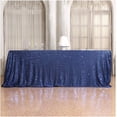thumbnail image 1 of 60×120'' Rectangle Sequin Tablecloth for Party Cake Dessert Table Exhibition Events, Blue, 1 of 6