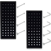 CHARMARK 60-120pcs Stainless Steel Nose Studs Rings Piercing Pin Body Jewelry 20G-22G 1.5mm 2mm 2.5mm