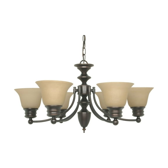 60/1274 Nuvo Lighting Empire-Six Light Chandelier-26 Inches Wide by 14 Inches High     -Traditional Installation