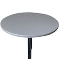 thumbnail image 1 of 60-130cm Round Elastic Table Cover Protector Cloth Waterproof Oil-proof Dinning Table Cover Polyester Tablecloth Kitchen Supplie (Grey,90cm), 1 of 7